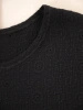 Klasyczna czarna bluzka plus size z wiązaniem – wysmuklająca sylwetkę z rękawami kimono 38548