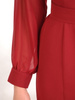 Elegancka sukienka z kopertowym dekoltem i szyfonowymi rękawami 31817