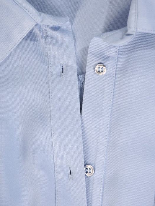 Niebieska koszula z ozdobną kieszonką 29301