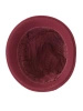 Elegancki kapelusz damski zimowy cloche w odcieniu bordo – ciepłe podszycie i regulacja obwodu 42414