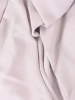 Srebrno-gołębia sukienka midi na wesele – rozkloszowany krój z kopertowym dekoltem i baskinką 35470