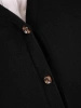 Elegancki czarny sweter damski rozpinany – prosty fason z kieszeniami na chłodniejsze dni 38912