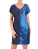 Oversizowa sukienka z łączonych materiałów 32411