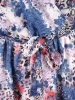 Rozkloszowana sukienka maxi w motyw floralny i panterkę – pasek w talii i kopertowy dekolt 38022