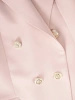 Elegancki garnitur damski na wesele jasnobeżowy – wygodne cygaretki i żakiet z ozdobnym kołnierzem 39593