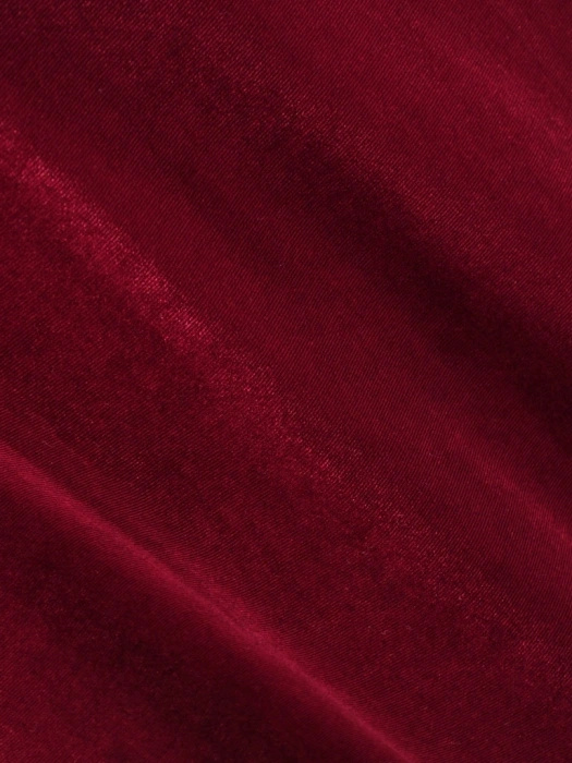 Elegancka bordowa sukienka rozkloszowana na wesele – klasyczny dekolt łódka i rękawy 3/4 18787