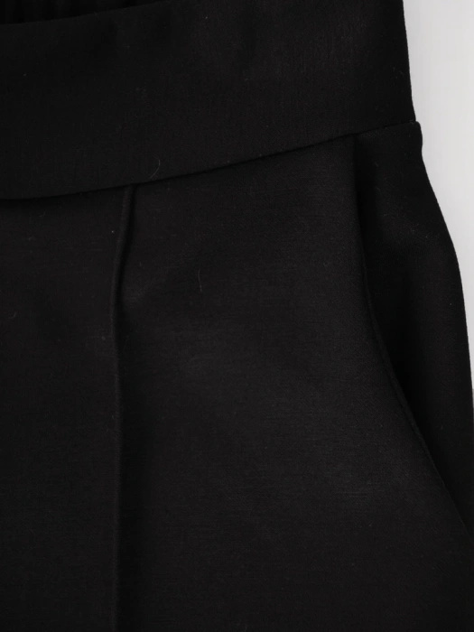 Stylowy komplet damski z bluzą na zamek i prostymi spodniami – dwukolorowy design optycznie wydłużający 38761