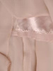 Wizytowa sukienka rozkloszowana z dekoltem w serek beżowa – zwiewne rękawy kimono i pasek w talii 19775