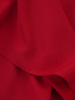 Rozkloszowana sukienka z ozdobnym gorsetem 14337, czerwona kreacja wieczorowa.