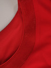 Czerwona sukienka wizytowa, kreacja z szyfonową narzutką 22133