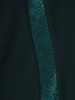 Zielona sukienka z dzianiny, kreacja z połyskującą wstawką 24296