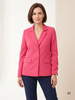 Amarantowa marynarka damska do sukienki – prosty krój z eleganckimi klapami 40012