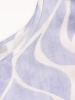 Elegancka bluzka wizytowa z wiskozy w modny print – prosty fason z kobiecym wiązaniem w pasie 41953