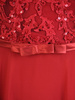 Karnawałowa sukienka, czerwona kreacja z koronki i szyfonu 32284