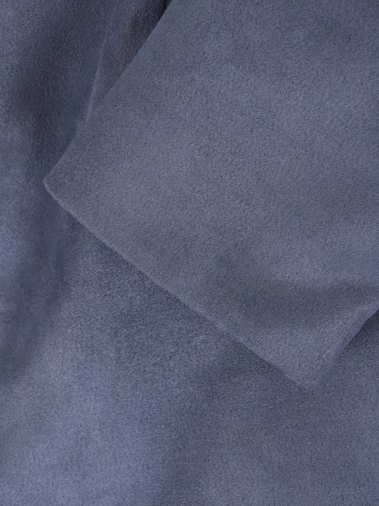Elegancki żakiet damski do sukienki o prostym kroju – modny fason na zamek w odcieniu jeans 42136