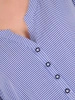 Elegancka bluzka wiskozowa w paski – swobodny fason trapezowy z dekoltem w serek 39694