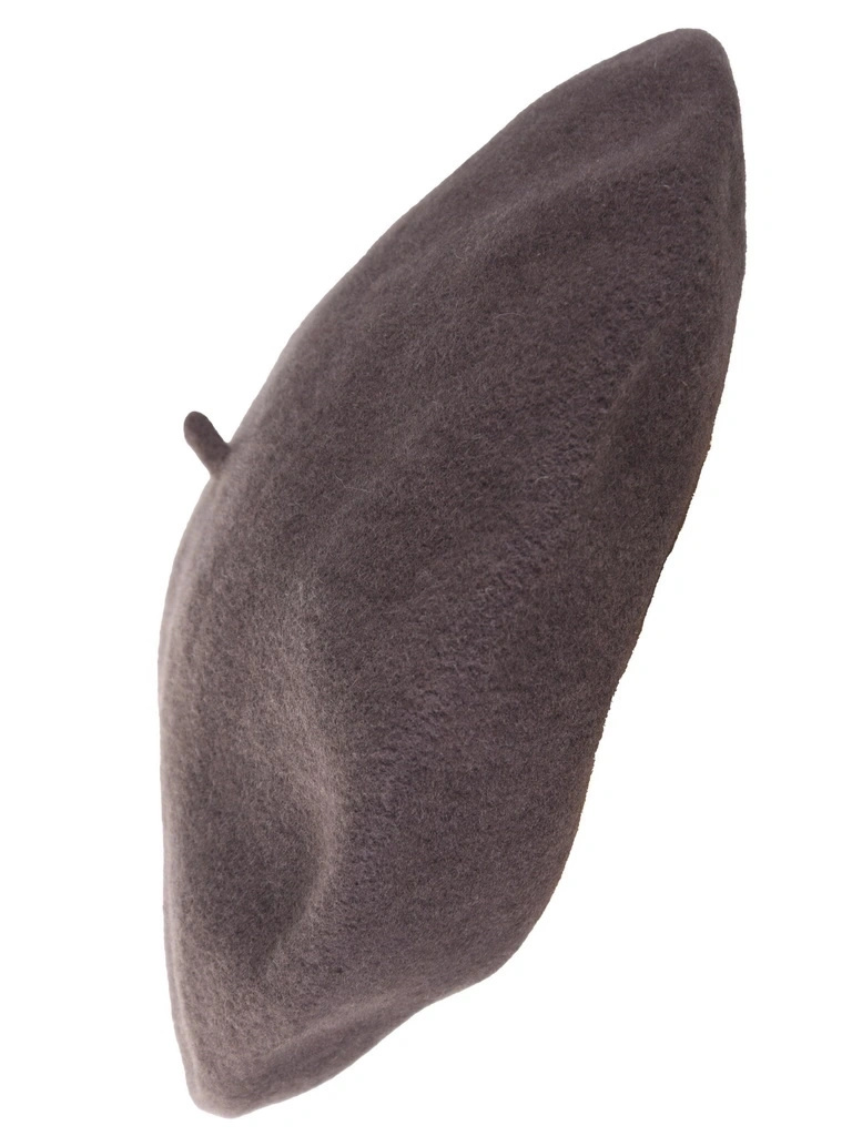 Elegancki beret damski wełniany – francuski fason z antenką chroniący przed chłodem 40864