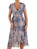 Kopertowa sukienka z modnymi falbanami, wizytowa kreacja na sezon letni 21714