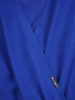 Szyfonowa sukienka z kopertowym dekoltem, kreacja z paskiem 35232