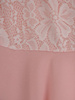 Sukienka damska 17161, elegancka kreacja z tkaniny i koronki.