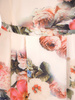 Sukienka z tkaniny, zwiewna kreacja w kwiaty 29912
