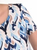 Wielokolorowa sukienka midi w kwiaty o prostym kroju – lekka i elegancka kreacja na lato 41498