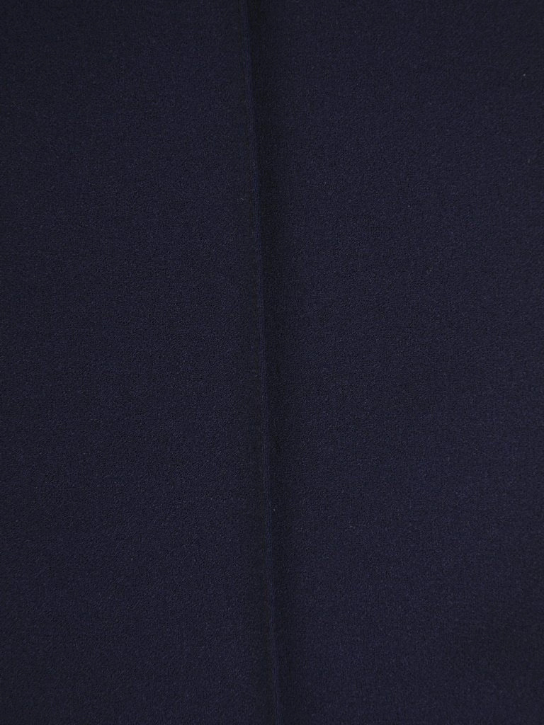 Eleganckie spodnie damskie na gumce granatowe – prosty fason optycznie wydłużający nogi 27331