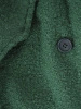 Elegancki zielony płaszcz damski o prostym kroju – szykowny fason z klasycznym kołnierzem i paskiem 36608