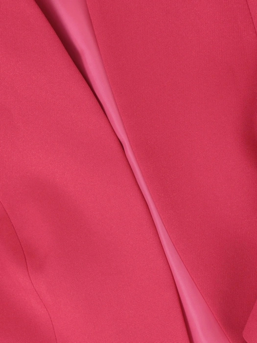 Elegancka malinowa marynarka damska do sukienki – prosty fason ze stójką na uroczyste wyjścia 40202