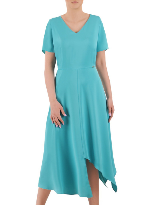 Maksi sukienka z szyfonu w kolorze miętowym 35963