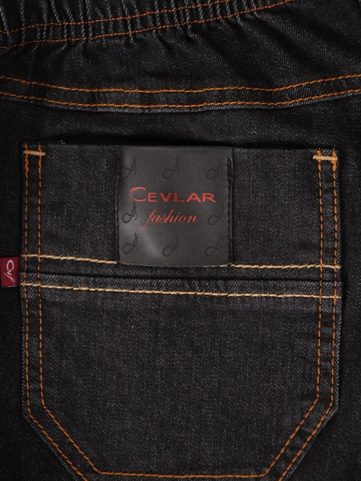 Jeansy damskie, bawełniane, szerokie spodnie jeans z gumką w pasie, kieszeniami, duże rozmiary 39049