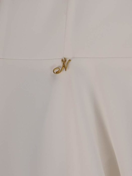 Sukienka na wesele, rozkloszowana kreacja z tkaniny 20895.