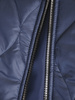 Długa niebieska kamizelka damska z ozdobnym pikowaniem 34817