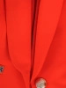 Elegancki żakiet damski do sukienki pomarańczowy – prosty krój optycznie wyszczuplający 25773