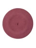 Elegancki beret wełniany damski w odcieniu jagodowego różu – francuski model z antenką na chłodne dni 40895