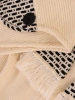 Elegancki sweter damski na jesień z kołnierzem – luźny krój maskujący biodra z ozdobnym zapięciem 42165