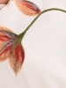 Elegancki szal damski do sukienki i płaszcza, prostokątny – stylowy motyw florystyczny z frędzlami 42170
