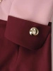 Elegancka bordowa sukienka ołówkowa do kolan – kobiecy fason z paskiem modelującym sylwetkę 35448