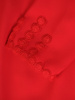 Czerwona bluzka damska z koronkową aplikacją na dekolcie 31944