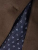 Ciepły płaszcz damski brązowy z kapturem – elegancki fason z wiązaniem akcentującym talię 40374