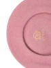 Elegancki beret damski fason francuski brudny róż – ciepły model z wełny merynosa na zimę 40896