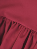 Trapezowa, szyfonowa sukienka z modną falbaną i bufiastymi rękawami 31921