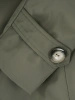 Stylowy płaszcz na jesień damski trencz khaki – kobiecy fason z paskiem modelującym sylwetkę 39409