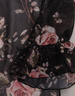 Zwiewna sukienka z falbankami 16735, szyfonowa kreacja w kwiaty.