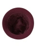 Elegancki kapelusz damski cloche w kolorze fuksji – kobiecy fason z ozdobnym akcentem na chłodne dni 42453