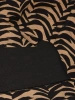 Elegancka bluzka koszulowa damska ciemnobeżowa – luźny fason z rękawem kimono 42322