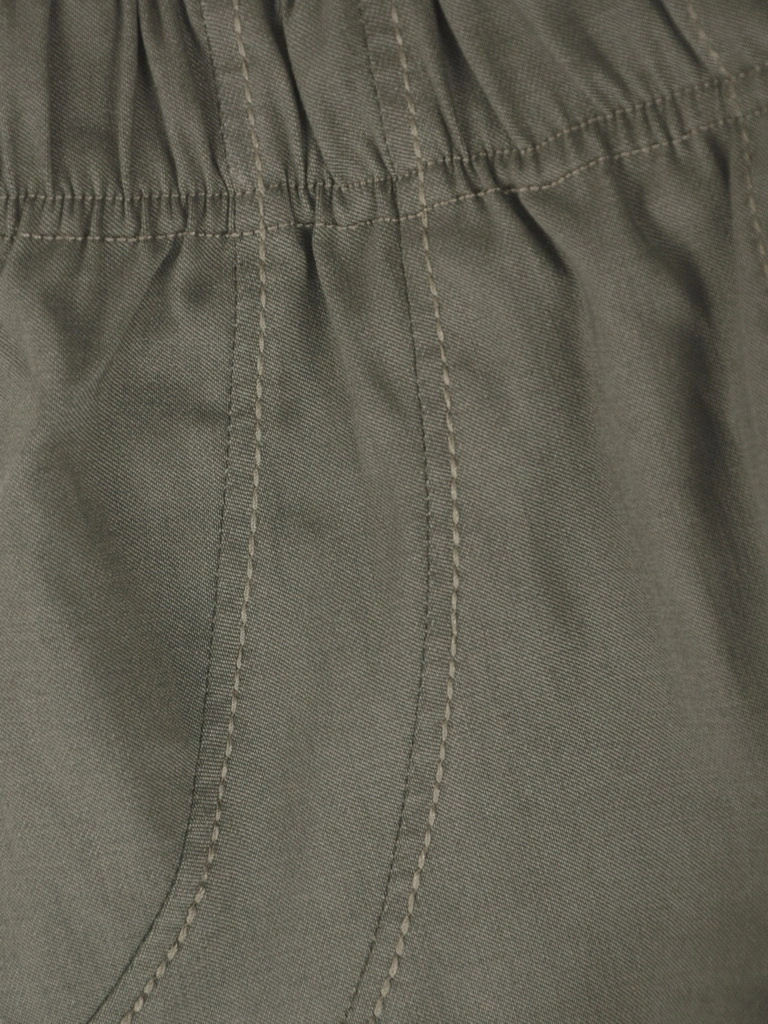 Eleganckie spodnie damskie khaki plus size z wysokim stanem – wysmuklający fason do biura i na co dzień 37640
