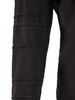 Czarna bluzka damska z koronkowymi motywami 28059