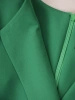 Elegancka zielona sukienka midi rozkloszowana w kwiaty – kobiecy krój maskujący biodra 36129