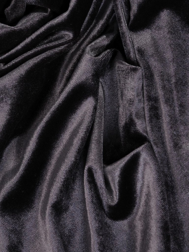 Elegancka szara sukienka prosta z dekoltem serek – kimonowe rękawy i gumka w pasie 18785